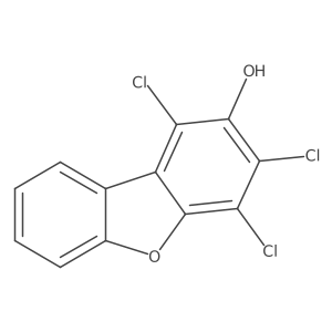1,3,4-Trichloro-dibenzofuran-2-ol结构式
