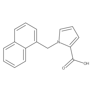 1-(naphthalen-1-ylmethyl)-1H-pyrrole-2-carboxylic acid结构式