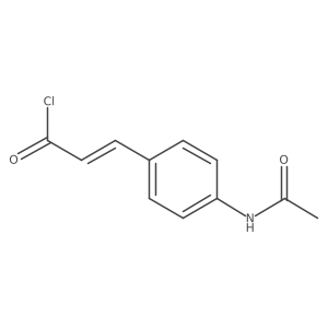 3-(4-Acetamidophenyl)acryloyl chloride结构式