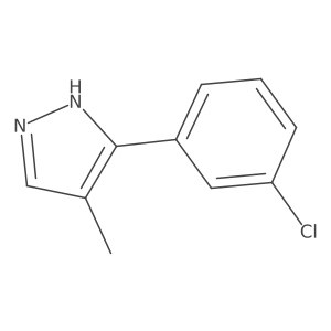 3-(3-Chlorophenyl)-4-methyl-1H-pyrazole Structure