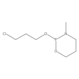 2-(3-Chloropropoxy)tetrahydro-3-methyl-2H-1,3,2-oxazaphosphorine结构式