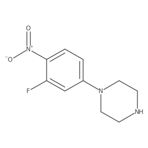 1-(3-Fluoro-4-nitrophenyl)piperazine Structure