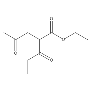 Ethyl 3-oxo-2-(2-oxopropyl)pentanoate结构式