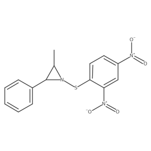 (2S,3R)-1-[(2,4-Dinitrophenyl)sulfanyl]-2-methyl-3-phenylaziridine结构式