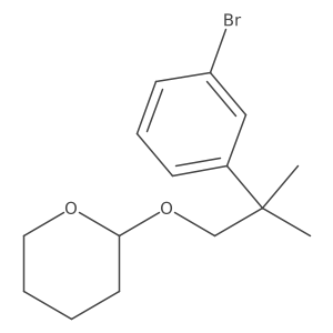 2-[2-(3-Bromophenyl)-2-methylpropoxy]tetrahydro-2H-pyran Structure