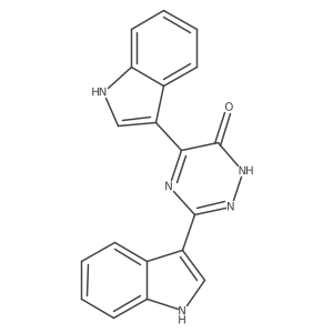 1,2,4-Triazin-6(1H)-one, 3,5-di-1H-indol-3-yl- Structure