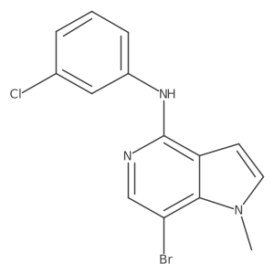 (7-Bromo-1-methyl-1H-pyrrolo[3,2-c]pyridin-4-yl)-(3-chloro-phenyl)-amine Structure