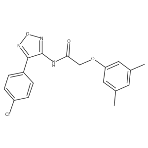 N-[4-(4-chlorophenyl)-1,2,5-oxadiazol-3-yl]-2-(3,5-dimethylphenoxy)acetamide Structure