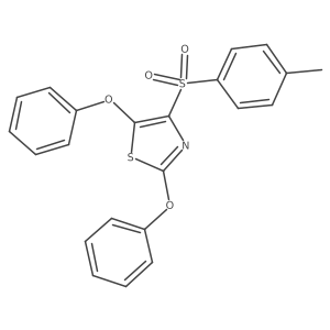 4-(4-Methylbenzenesulfonyl)-2,5-diphenoxy-1,3-thiazole结构式