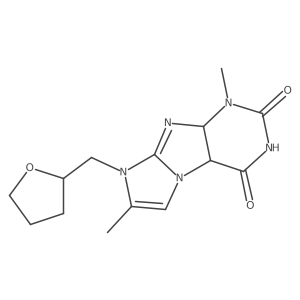 4,7-Dimethyl-6-(oxolan-2-ylmethyl)-4a,9a-dihydropurino[7,8-a]imidazole-1,3-dione Structure