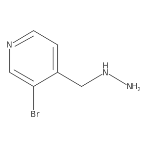 3-Bromo-4-(hydrazinylmethyl)pyridine Structure