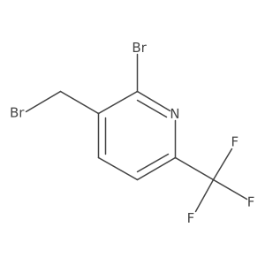 2-Bromo-3-bromomethyl-6-(trifluoromethyl)pyridine Structure
