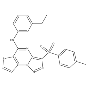 N-(3-ethylphenyl)-3-tosylthieno[2,3-e][1,2,3]triazolo[1,5-a]pyrimidin-5-amine Structure