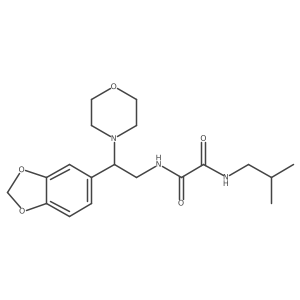 N1-(2-(benzo[d][1,3]dioxol-5-yl)-2-morpholinoethyl)-N2-isobutyloxalamide Structure