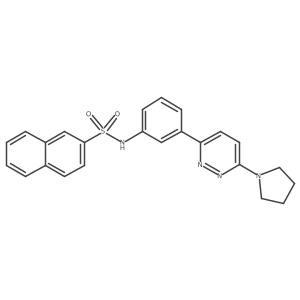 N-(3-(6-(pyrrolidin-1-yl)pyridazin-3-yl)phenyl)naphthalene-2-sulfonamide Structure