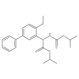 Diisopropyl 1-(4-methoxybiphenyl-3-yl)hydrazine-1,2-dicarboxylate Structure