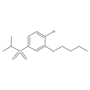 [(4-Bromo-3-butoxyphenyl)sulfonyl]dimethylamine Structure