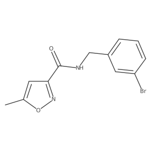 N-(3-bromobenzyl)-5-methylisoxazole-3-carboxamide Structure