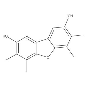 3,4,6,7-Tetramethyl-dibenzofuran-2,8-diol Structure