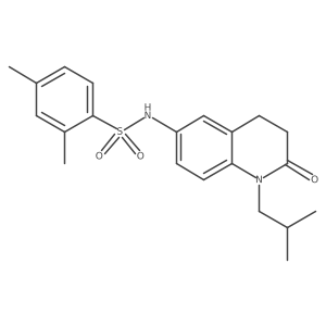 2,4-dimethyl-N-[1-(2-methylpropyl)-2-oxo-1,2,3,4-tetrahydroquinolin-6-yl]benzene-1-sulfonamide Structure