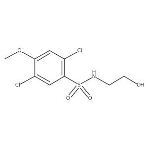 [(2,5-Dichloro-4-methoxyphenyl)sulfonyl](2-hydroxyethyl)amine结构式