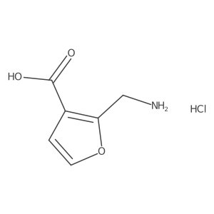 2-(Aminomethyl)furan-3-carboxylic acid hydrochloride Structure