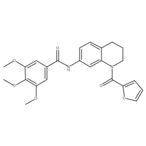 N-[1-(furan-2-carbonyl)-1,2,3,4-tetrahydroquinolin-7-yl]-3,4,5-trimethoxybenzamide Structure