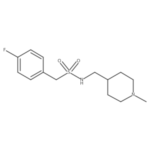 1-(4-fluorophenyl)-N-[(1-methylpiperidin-4-yl)methyl]methanesulfonamide Structure