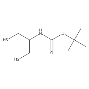 tert-butyl N-(1,3-disulfanylpropan-2-yl)carbamate Structure