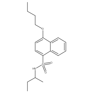 [(4-Butoxynaphthyl)sulfonyl](methylpropyl)amine Structure