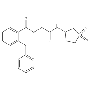 2-Oxo-2-[(tetrahydro-1,1-dioxido-3-thienyl)amino]ethyl 2-(phenylmethyl)benzoate Structure