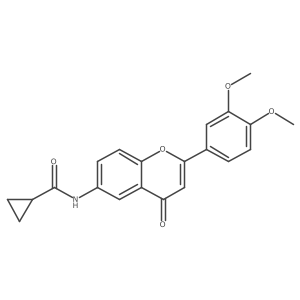 N-(2-(3,4-dimethoxyphenyl)-4-oxo-4H-chromen-6-yl)cyclopropanecarboxamide Structure