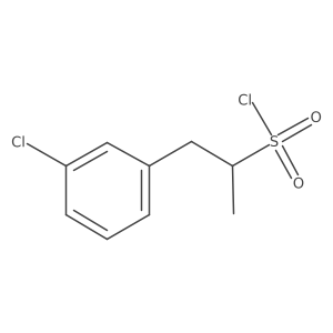 1-(3-Chlorophenyl)propane-2-sulfonyl chloride结构式