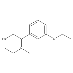 2-(3-Ethoxyphenyl)-1-methylpiperazine结构式