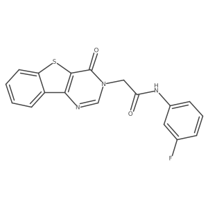 N-(3-fluorophenyl)-2-(4-oxo[1]benzothieno[3,2-d]pyrimidin-3(4H)-yl)acetamide Structure
