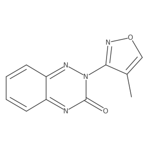 2-(4-methylisoxazol-3-yl)-1,2,4-benzotriazin-3(2H)-one Structure