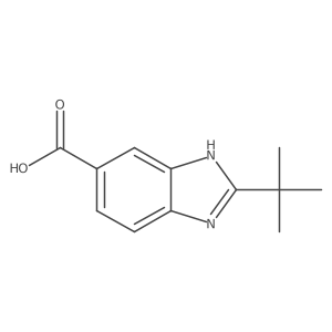 1H-Benzimidazole-6-carboxylic acid, 2-(1,1-dimethylethyl)-结构式