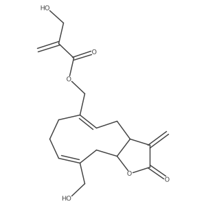 15-(4-Hydroxy)methacryloyloxymicrantholide Structure