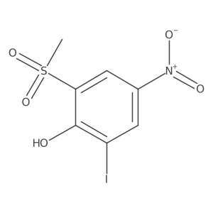 2-Iodo-6-(methylsulfonyl)-4-nitrophenol Structure