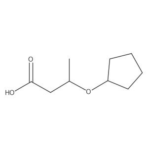 3-(Cyclopentyloxy)butanoic acid Structure