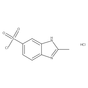 2-Methyl-1H-benzo[d]imidazole-5-sulfonyl chloride hydrochloride Structure