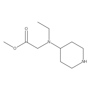 Methyl 2-[ethyl(piperidin-4-yl)amino]acetate Structure