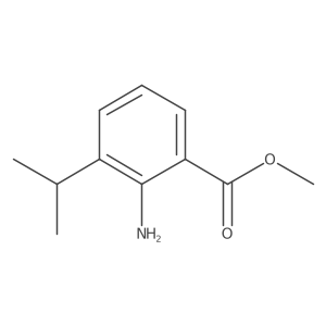 Methyl 2-amino-3-(propan-2-yl)benzoate结构式