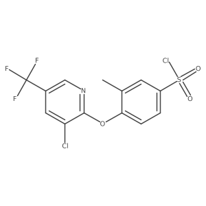 4-(3-Chloro-5-trifluoromethylpyridin-2-yloxy)-3-methylbenzenesulfonyl chloride结构式