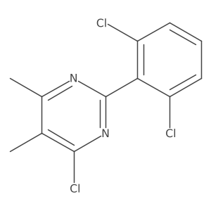 4-Chloro-2-(2,6-dichlorophenyl)-5,6-dimethylpyrimidine结构式