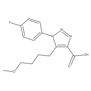 1-(4-Fluorophenyl)-5-(4-methoxybutyl)-1h-1,2,3-triazole-4-carboxylic acid结构式
