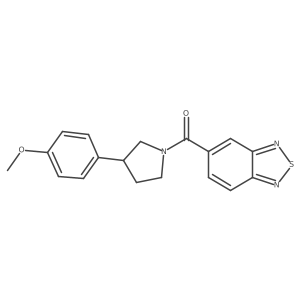 Benzo[c][1,2,5]thiadiazol-5-yl(3-(4-methoxyphenyl)pyrrolidin-1-yl)methanone Structure