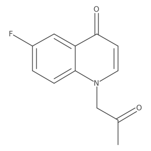 6-Fluoro-1-(2-oxopropyl)quinolin-4(1H)-one结构式