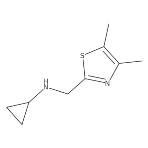 Cyclopropyl-(4,5-dimethyl-thiazol-2-ylmethyl)-amine Structure