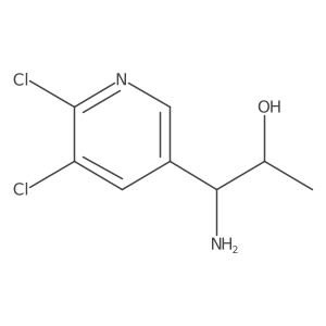 (I+/-R,I(2)R)-I(2)-Amino-5,6-dichloro-I+/--methyl-3-pyridineethanol Structure